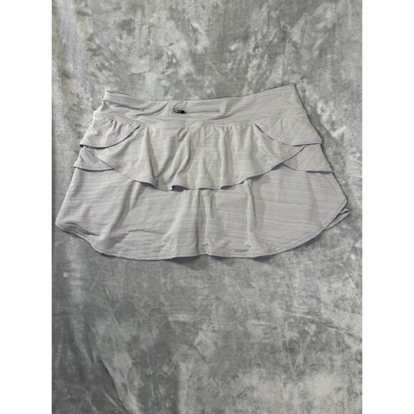 Ideology Gray XXL Performance Moisture-Wicking Tiered Athletic Skort - Picture 15 of 16
